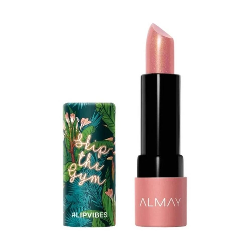 Almay Lip Vibes Hypoallergenic Cream Lipstick Shea Butter, Skip The Gym, 0.14 oz